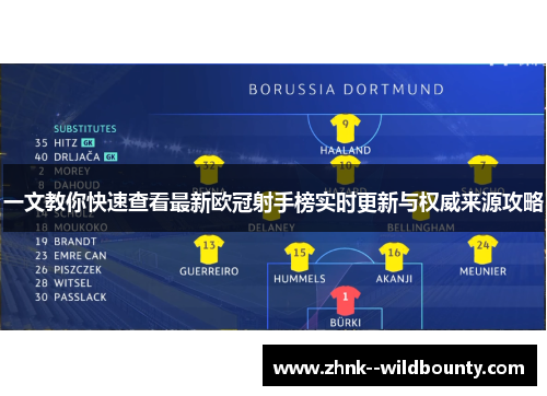 一文教你快速查看最新欧冠射手榜实时更新与权威来源攻略
